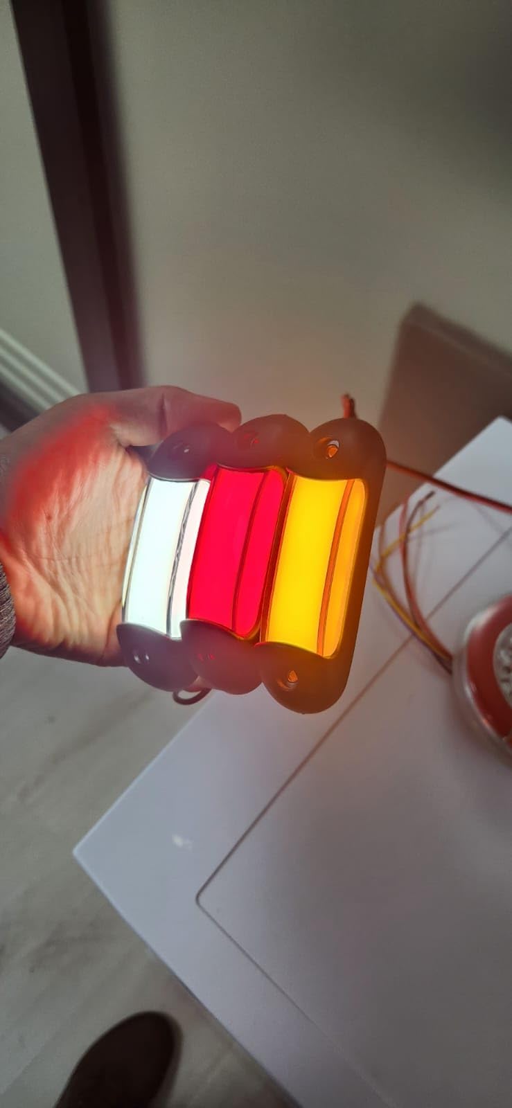 10 świateł do szablonów i przestrzeni LED pomarańczowy efekt neonowy 12 V 24 V lewe prawe boczne światła pozycyjne gumowa rama do ciężarówki ciężarówka przyczepa kempingowa przyczepa kempingowa