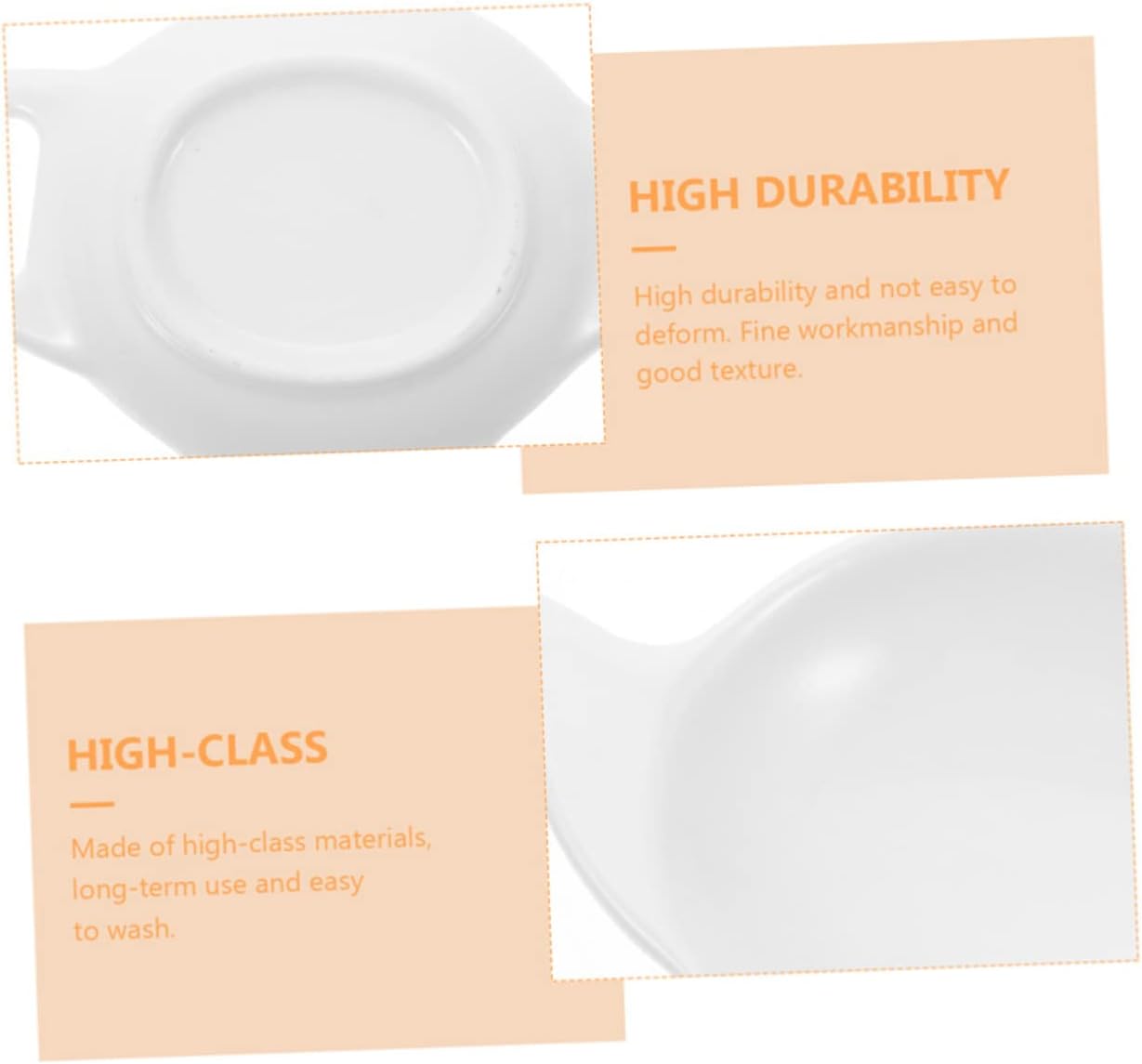 3pcs Ceramic Tea Bag Saucer Holder Teaspoon Rest Teabag Tray for Tea Bags Storage Organizer Coasters
