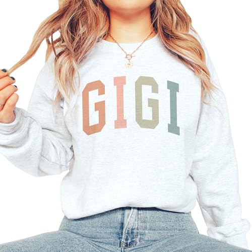 Boho Gigi Sweatshirt, Gifts For Women, Gigi Grandma Sweater, Mother's Day Shirt, Pregnancy Announcement Gift, Long Sleeve Unisex Crewneck Sweatshirt Sand4