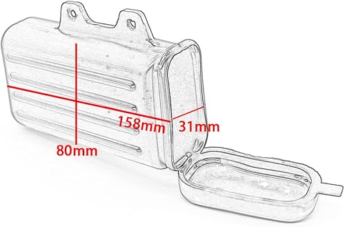 Miniatura 9 de Caja universal para motocicleta, contenedor de herramientas todoterreno para Suzuki DR250 Djebel TW200 TW225 caja de almacenamiento de reparación