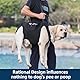 Duuclume Hundegeschirr zum Heben, Notfall-Rucksack, Unterstützung und Rehabilitation, Hundetragetasche, verstellbare Hebegurte, Hundetrage für ältere Hunde, Gelenkverletzungen, Arthritis, XL