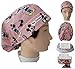 Gorro Quirófano Mujer MICKEY con Botones y Nombre Bordado en Opciones, Enfermera, Dentista, Veterinaria, con Toalla en la Frente y Tamaño Ajustable, BolsoHatillo TC