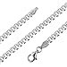 Produktbild Avesano Panzerkette Herren 925 Silber Halskette für Ihn 4,3 mm breit, Silberkette Länge 55 cm, 101042-055