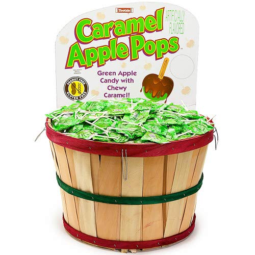 RiverFinn Tootsie Caramel Apple Pops, Wrapped, Bulk, Green Apple Flavored Hard Candy With A Delicious Caramel Coating (2 Pounds) - Thumbnail 2