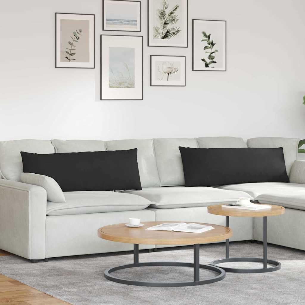 Coussin de canapé noir 120x40 cm déhoussable pour en finir avec le mal de dos