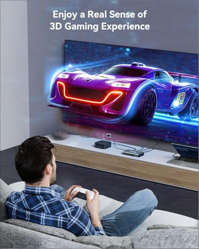 Image of HDMI Switch 5 in 1 Out 4K@60Hz, GANA HDMI Splitter Switcher with Remote, Aluminum HDMI 2.0 Switch Box Hub for 3D, HDCP2.2, HDR, Compatible with Xbox, PS5 /4 /3,Fire Stick,Roku,Blu-Ray Player, Black