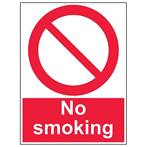 VSafety 57034BL-R'No Smoking' Señal vertical, 450 mm x 600 mm, 3 unidades