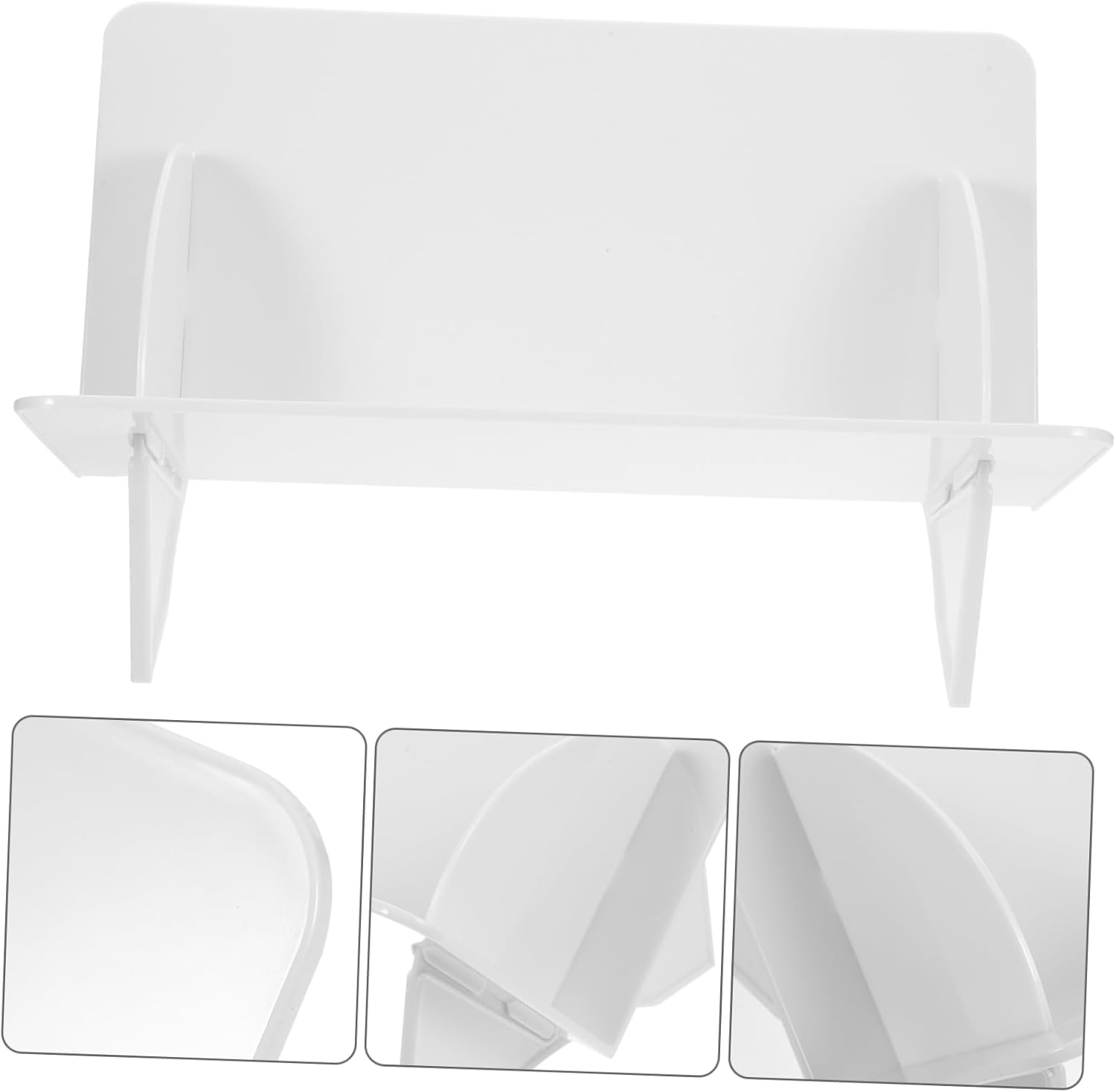 ARTIBETTER 2pcs Desk Vinyl Record Holder for Albums Lightweight Desktop Storage Rack Office and Home Cd Display Stand for Organizing Vinyl Records and Books