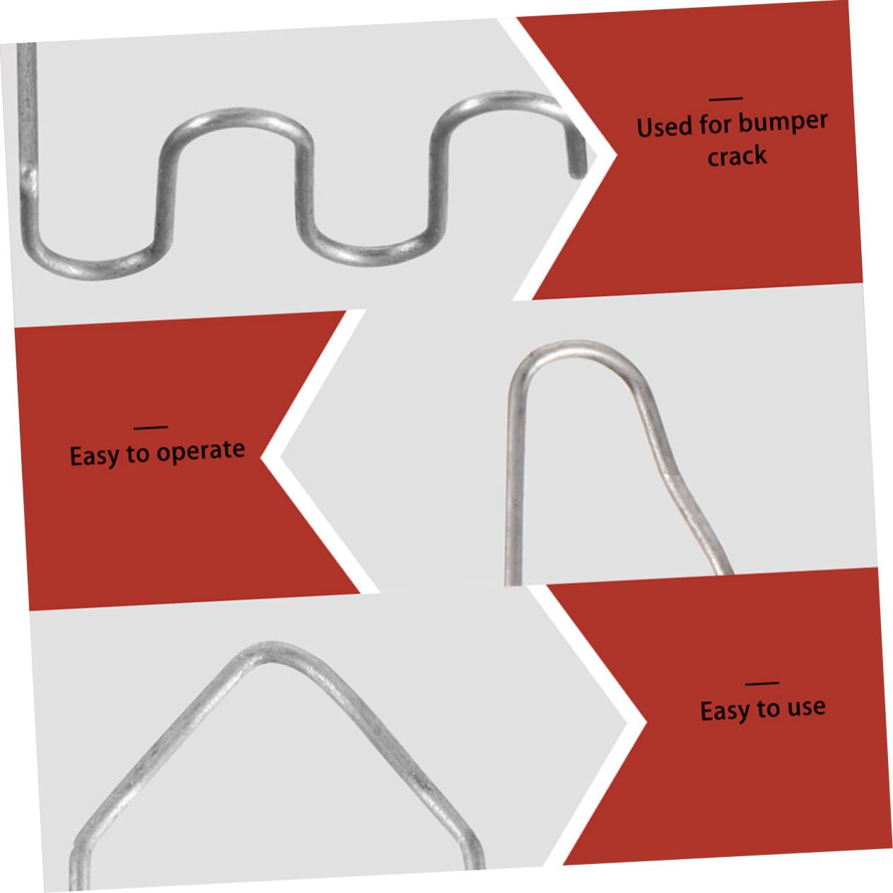 OSOLADY Welding Machine 1200pcs Hot Staples Plastic Welding Staples for Car Bumper Repair