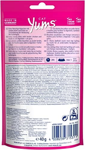 Vitakraft Kocie przekąski Cat Yums kurczak i trawa dla kotów 1 x 40 g