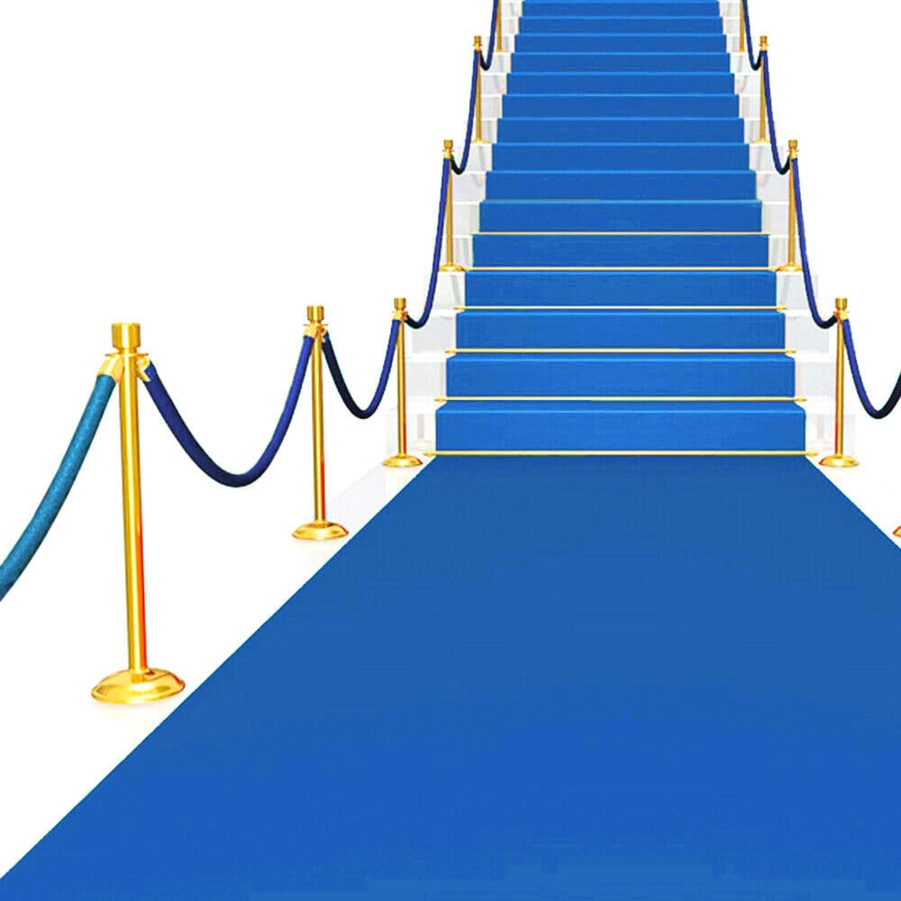 emmevi Tappeto Moquette Blu Antiscivolo Passatoia Chiesa Scale Corridoio Negozio Marciapiede 200x5000 Cm
