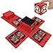 TUSNAKE Spielkartenhalter für Nintendo Switch,Passend für bis zu 16Nintendo Switch Spiele Aufbewahrungssystem Spielkarten Organizer Reisebox Hartschalen (Mushroom/Red)