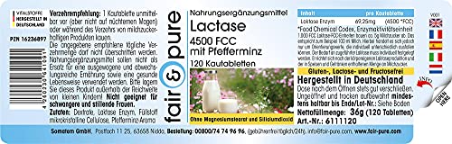Lactase tabletten - hoge dosering - 120 kauwtabletten - 4500 FCC - Image 3