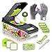 Hokwer - Mandolina per Verdure, Taglia Affetta Verdure 14 in 1, Tritatutto Spiralizzatore Professionale , Affettatrice Manuale, Accessori Cucina