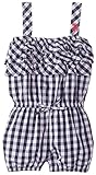 U.S. POLO ASSN. Little Girls' Woven Tiered Ruffle Romper