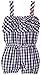U.S. POLO ASSN. Little Girls' Woven Tiered Ruffle Romper