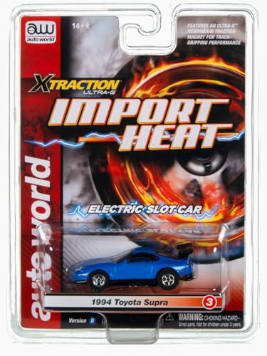 AUTO World Xtraction Import Heat SC391 Slot Car 1994 Toyota Supra SR B