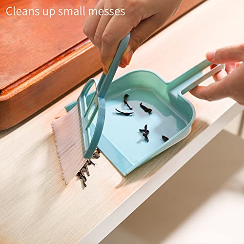 Lamoutor Mini-Handbesen und Kehrschaufel Set, 3 Stück, kleine Staubpfannen mit Bürsten-Set, Reinigungswerkzeug für Schreibtisch, Auto und Tierabfall – Bild 5