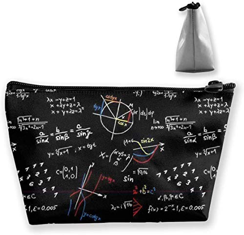 Preisvergleich Produktbild Kosmetiktasche mit witzigem Mathematik-Muster, tragbar