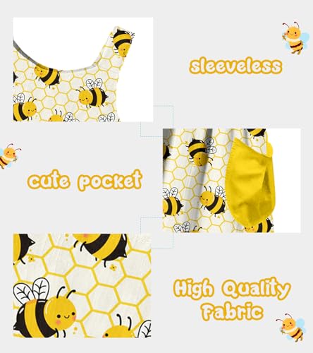 Little Girls Summer Sleeveless Dress Toddler Print Casual Sundress 2-7 Years4