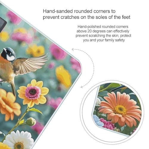 Báscula Digital de Baño con Diseño de Pájaros y Flores miniatura 4