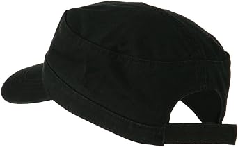Garment Washed Adjustable Army Cap