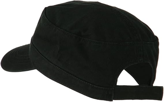 Garment Washed Adjustable Army Cap
