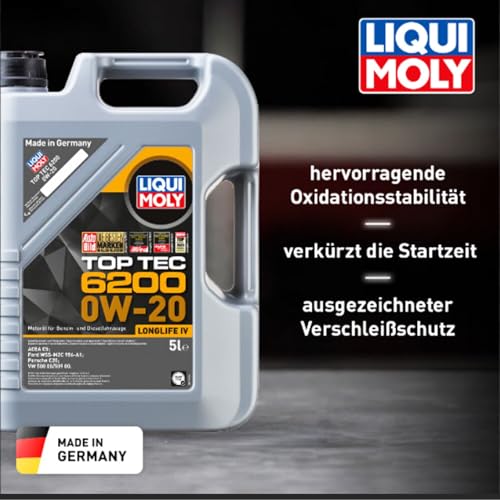 LIQUI MOLY Top Tec 6200 0W-20 | 1 L | Synthesetechnologie Motoröl | Art.-Nr.: 20780 – Ansicht 4