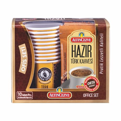 Ofis Seti Hazır Türk Kahvesi Orta (Orta Şekerli) 10'lu Paket (10 Adet x 9 g)