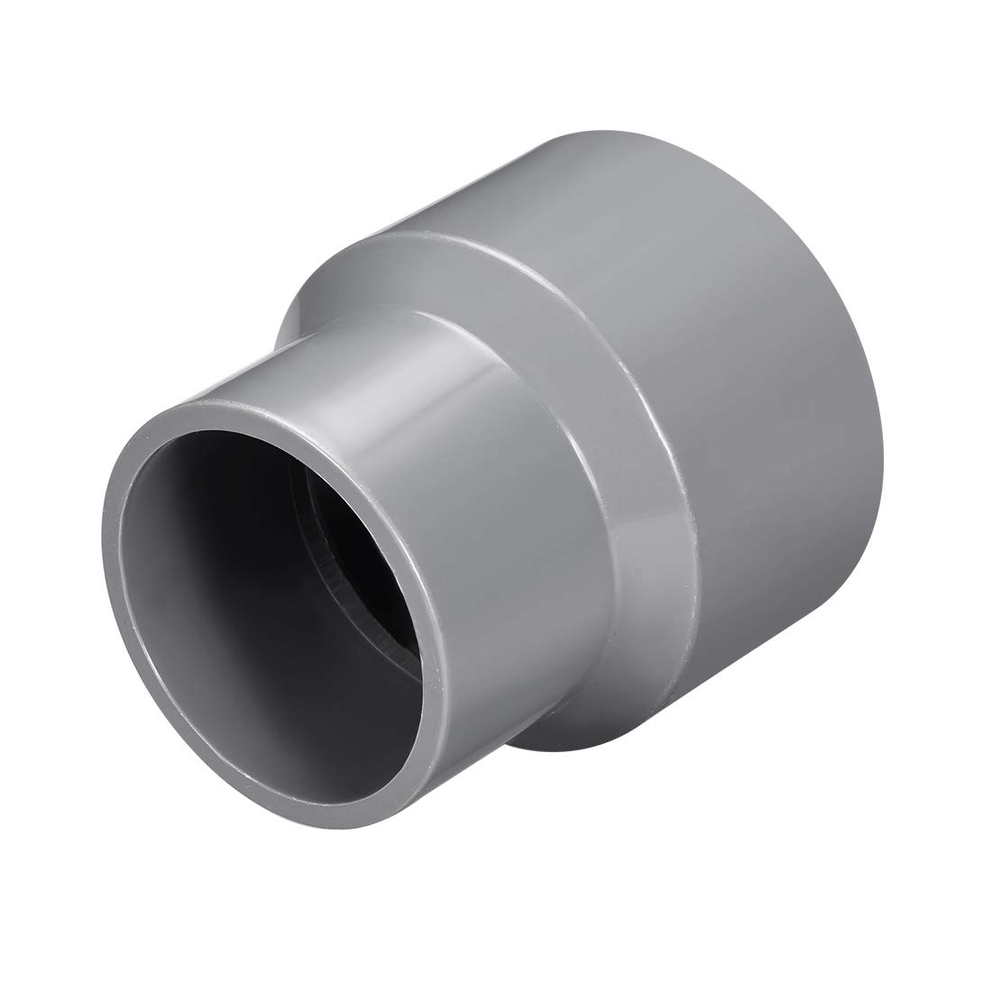 sourcing map Réducteur de Tuyau PVC DWV Hub 40 Gris 50mm x 63mm Douille 5pcs