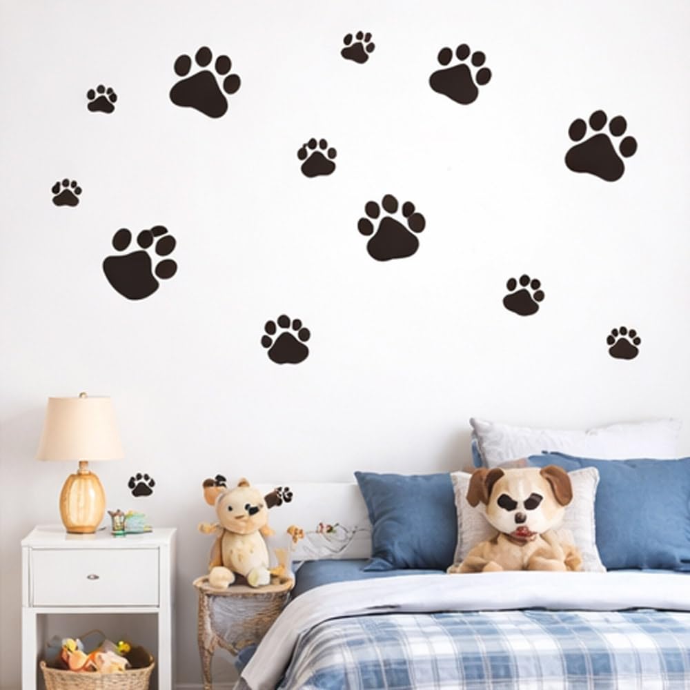 Funny Dog Cat Paw Print Wall Decals - FREE SHIPPING -2