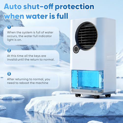 Portable Air Conditioners, 16000 BTU 6-in-1 Cooling, Dehumidifier & Fan, Ultra Quiet with 24H Smart Timer, Auto Shut-Off & Child Lock for Home/Bedroom/Office - Image 3