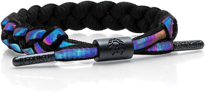 Rastaclat - Men's 100% Polyester Braided Bracelet - Medium/Large