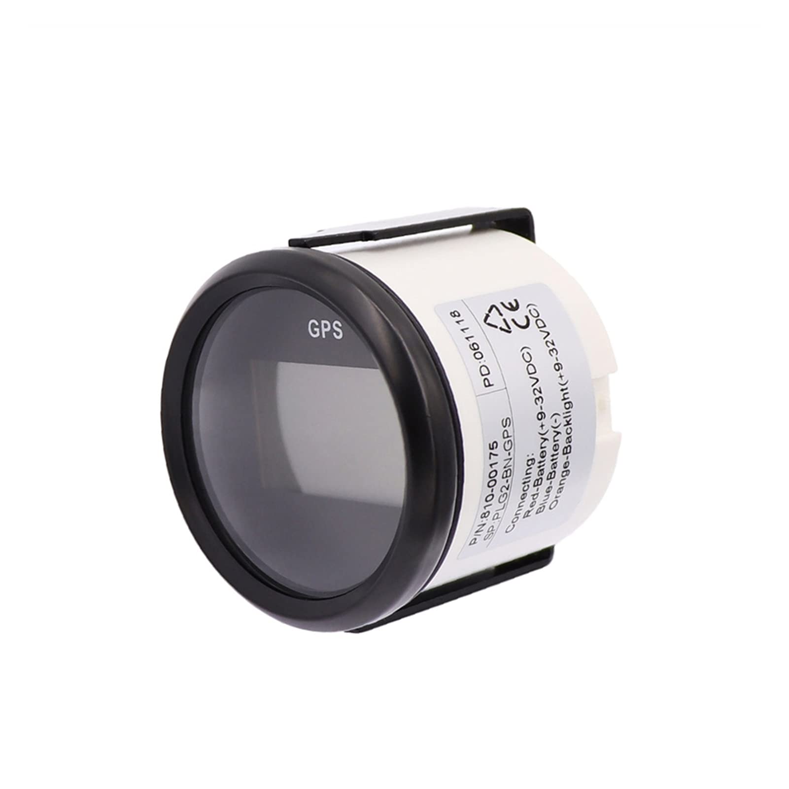 Przyrządy 2 '' 52 mm wodoodporny cyfrowy GPS. Prędkościomierz Promieniomierz do łodzi samochodowej z podświetleniem 1 2V / 24V. Wskaźnik prędkości samochodu. GPS. Antena LCD (Color : Black)