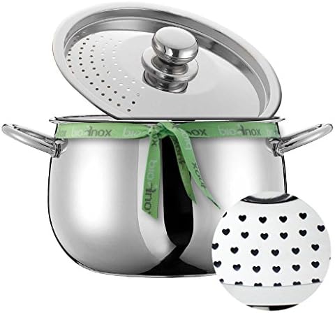 inoxriv bioinox Cuociscola Set Pasta, Stainless Steel, Silver, 24 x 24 x 15 cm, Diameter 20 cm