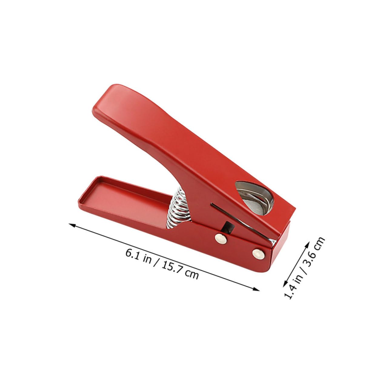 Punzone per Tagliare Diversi Materiali per Plettri in Metallo Rosso per Chitarra e Creazione Personalizzata di Plettri Strumento Fai-da-te per Chitarristi