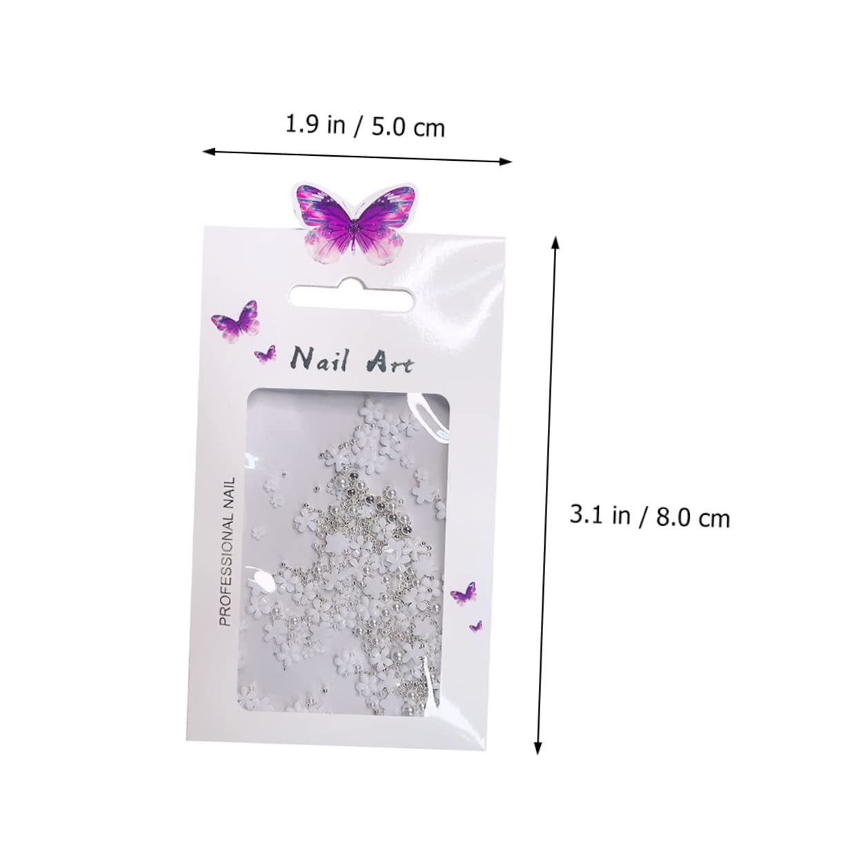 3 Pezzi Unghie con Fiori Accessori per Nail Art Fatti Mano Decorazioni per Manicure Uniche