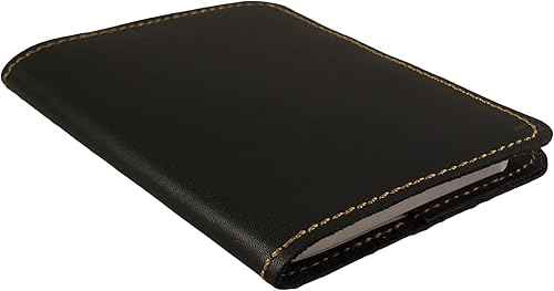 Miniatura 2 de Cuaderno de bolsillo de piel, rellenable - Mini cubierta para composición - Se ajusta a los tamaños estándar 4,5 x 3,25 pulgadas - Mini cuaderno