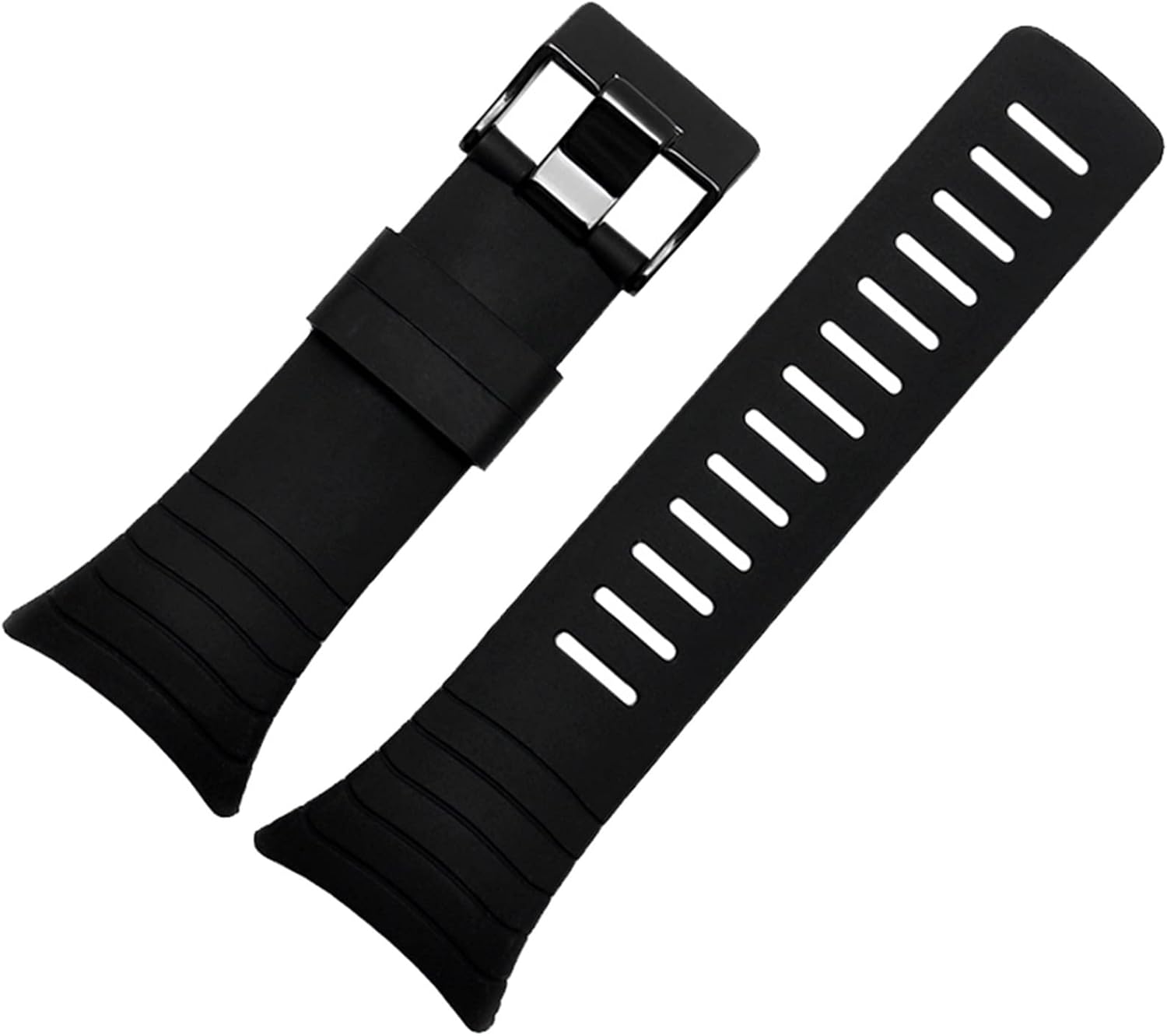 Smart Silicone for Rubber strap wristband bracelet 35mm black belt