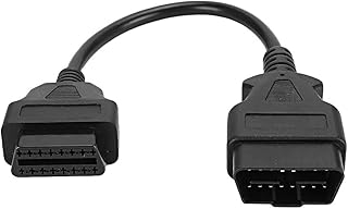 Yosoo Health Gear Cabo de linha de detecção de diagnóstico de carro, OBD 16 pinos, 3 m, cabo de extensão macho para fêmea, conector adaptador de diagnóstico para universal de 16 pinos
