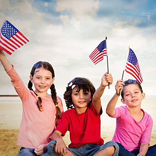 Whaline 4Th Of July Bow Hair Clips 6Pcs Glitter American Flag Barrette Hair Bow Patriotic Stars And Stripes Hairgrips Baby Girls Women Hair Accessories For Independence Day Memorial Day #TOP4