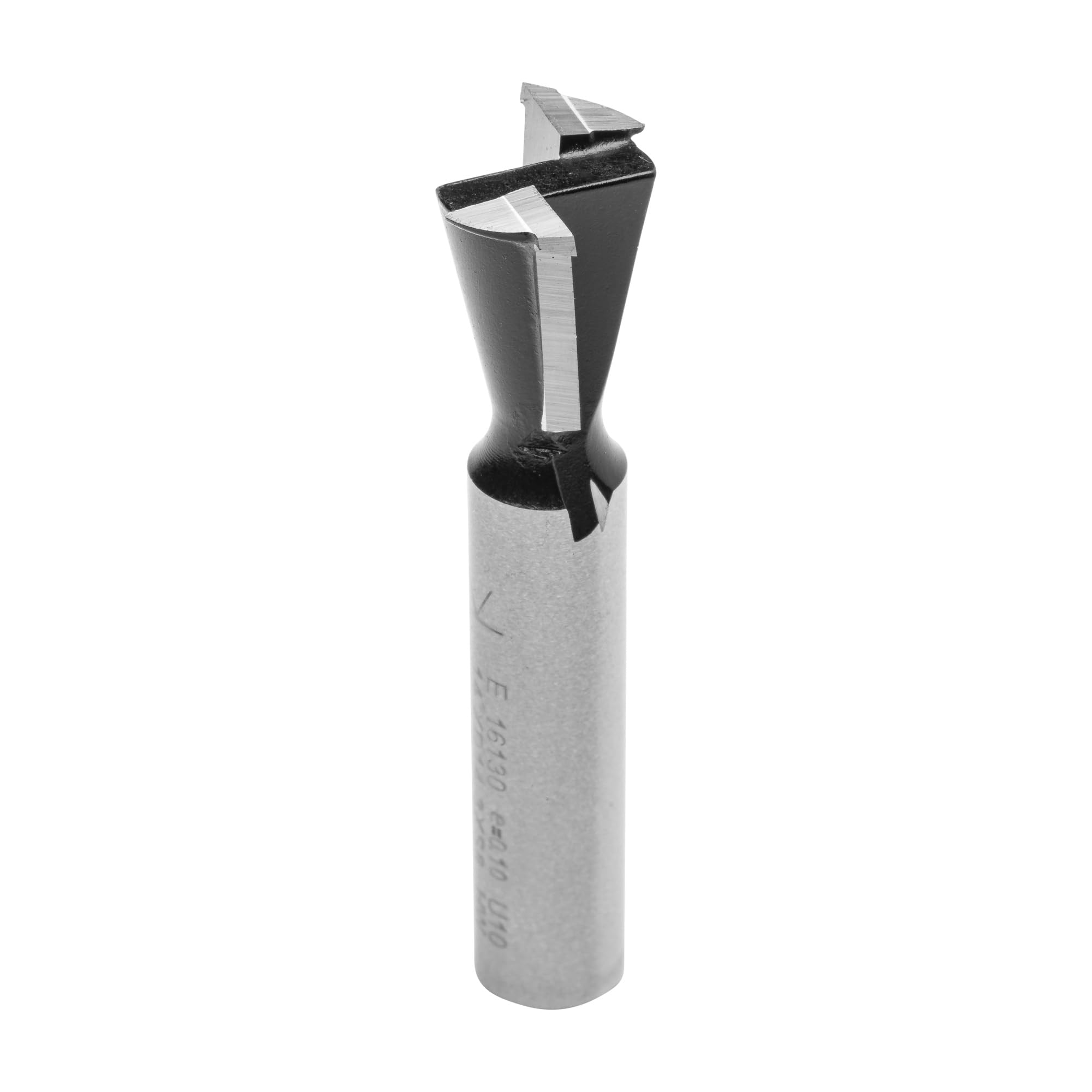 ENT 16130 Frez trzpieniowy w wegliku, chwyt (S) 8 mm, NL 13,5 mm, D1 14,3 mm, D2 12,7 mm, E 14°, SL 32 mm, z ostrzem wstepnym