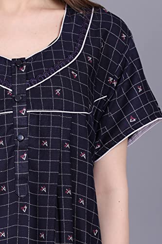 Image of Women's Alpine Mix Print Maxi Nightgown