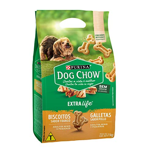 NESTLÉ PURINA DOG CHOW Biscoitos para Cães Adultos Raças Pequenas Frango 1kg