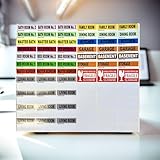 Large Home Moving Packing Box Labels-960 Pre-Printed Color Coded Stickers–with Fragile Moving Stickers |2' x 3' Size| !Moving Boxes ONLY! Supplies with Blank Space-4 Bedroom House with Writable Notes