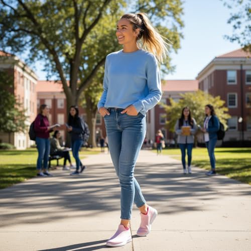 Image of vibdiv Pull-on Shoes Women Sock Sneakers Casual Lightweight Walking Jogging Yoga Indoor Outdoor Travel