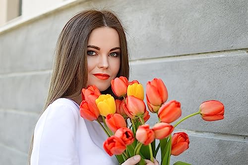 Mynena Orange Lipstick Matte Liquid Waterproof Lightweight No Smudge Vegan And Cruelty-Free Talc-Free Mica-Free Gluten-Free And Paraben-Free | Scarlet #TOP1