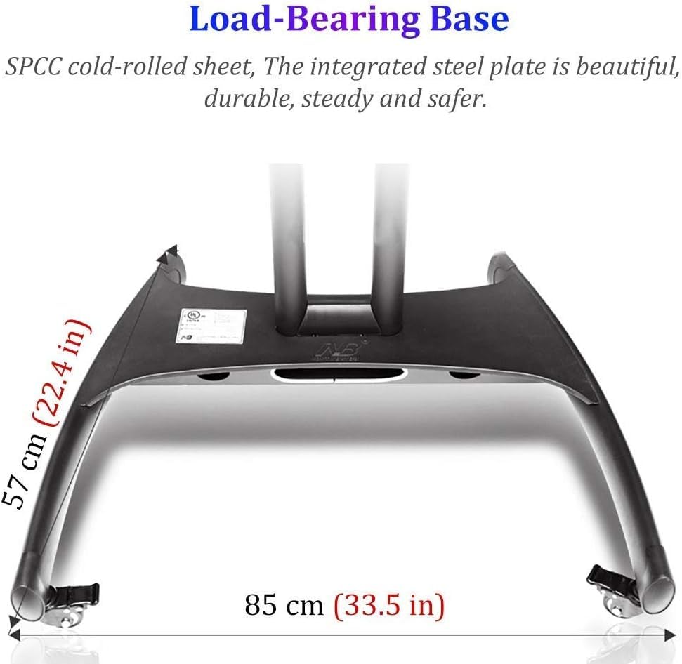 Soporte móvil universal para TV con ruedas ajustable miniatura 5