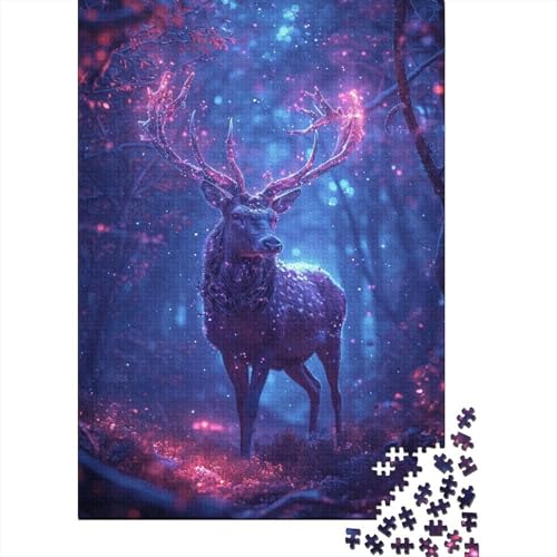 Puzzle de 1000 piezas del ciervo mágico: ideal para una noche en familia
