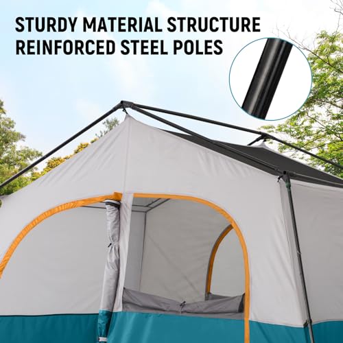 Heavy Duty 8-Person Camping Tent